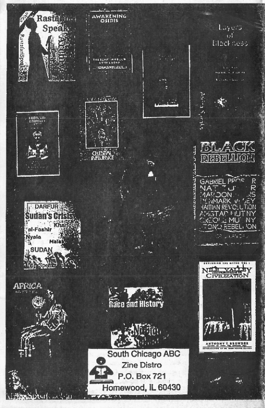 AWAKDMING (i  IO § DCNARK v wmw REVC:LTO  South Chicago ABC Zine Distro P.0. Box 721  